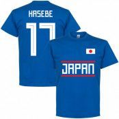 Japan T-shirt Hasebe 17 Team Blå L