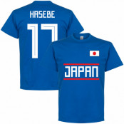 Japan T-shirt Hasebe 17 Team Blå S