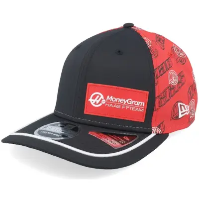New Era - Motor Svart adjustable Keps - Haas F1 25 Team Japan 9SEVENTY Black/Red Adjustable @ Hatstore