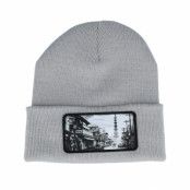 Public Domain - Grå cuff Beanie - Japan Light Grey Cuff Beanie @ Hatstore