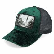 Public Domain - Grön trucker Keps - Kids Youth Japan Velvet Green/Black Trucker @ Hatstore