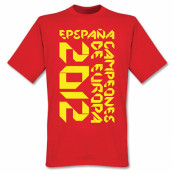 Spanien T-shirt 2012 Campeones De Europa Origami Graphic Röd XS