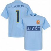 Spanien T-shirt Casillas Team Iker Casillas Ljusblå XXL