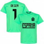 Spanien T-shirt De Gea 1 Team Blå L