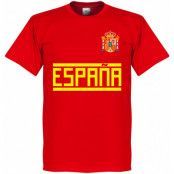 Spanien T-shirt Team Röd M