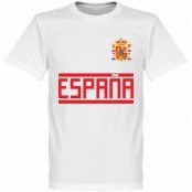 Spanien T-shirt Team Vit 5XL