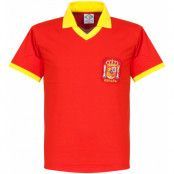 Spanien Tröja 1970s Home Retro Shirt Röd L