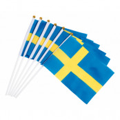 Sverige Flaggor Hand 6-pack