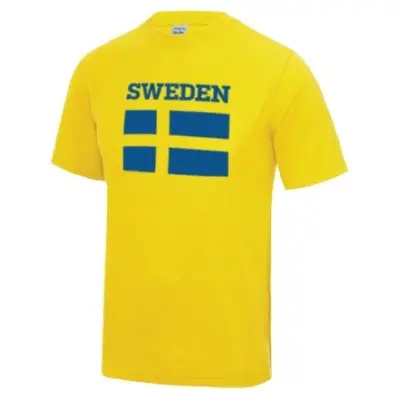 Sverige Sporttröja Flag S