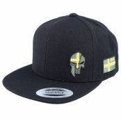 Army Head - Svart snapback Keps - Sverige Sweden Army Skull Black Snapback @ Hatstore