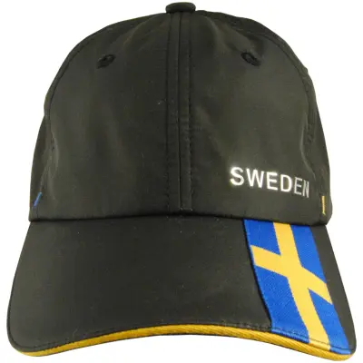 Sverige Keps Svart Micro