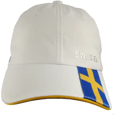 Sverige Keps Vit Micro