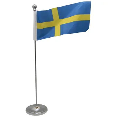 Sverige Bordsflagga Metall
