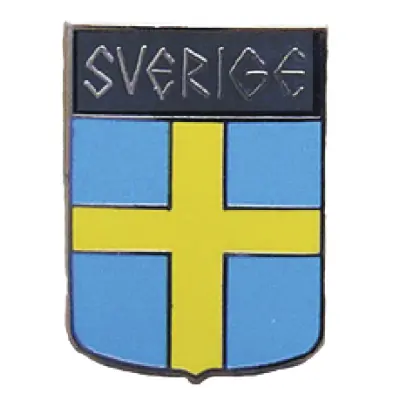 Sverige Pins sköld
