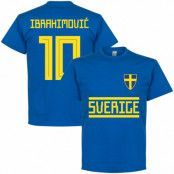 Sverige T-shirt Ibrahimovic 10 Team Zlatan Ibrahimovic Blå M