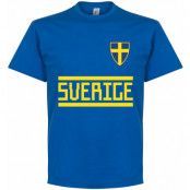 Sverige T-shirt Team Blå L