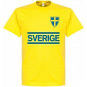 Sverige T-shirt Team Gul L