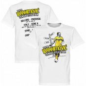 Sverige T-shirt Tour Zlatan Ibrahimovic Vit XXL