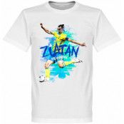 Sverige T-shirt Zlatan Motion Zlatan Ibrahimovic Vit XXL