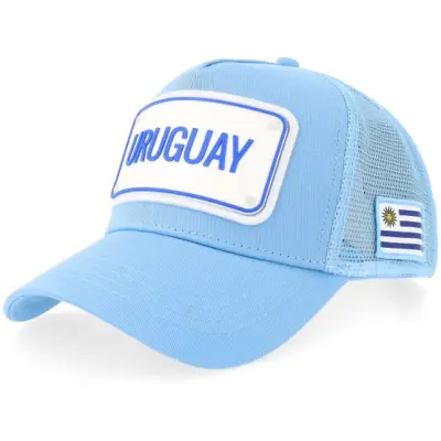 FIFA - Football Blå trucker Keps - Fifa World Cup 26 Team Cap Uruguay Sky A-frame Trucker @ Hatstore