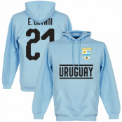 Uruguay Huvtröja Cavani 21 Team Ljusblå S