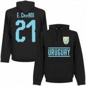 Uruguay Huvtröja Cavani 21 Team Svart XL