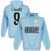 Uruguay Huvtröja Suarez 9 Team Luis Suarez Ljusblå S