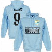 Uruguay Huvtröja Suarez 9 Team Luis Suarez Ljusblå XL