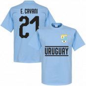 Uruguay T-shirt Cavani 21 Team Ljusblå L