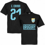 Uruguay T-shirt Cavani 21 Team Svart XS