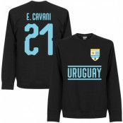 Uruguay T-shirt Cavani 21 Team Sweatshirt Svart L