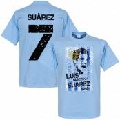 Uruguay T-shirt Flag Luis Suarez Ljusblå XXL