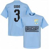 Uruguay T-shirt Godin 3 Team Ljusblå XXL