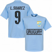 Uruguay T-shirt L Suarez Team Luis Suarez Ljusblå XS