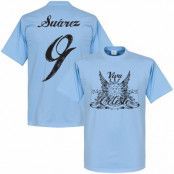 Uruguay T-shirt Luis Suarez Ljusblå XXL