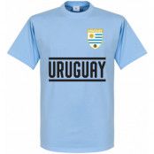 Uruguay T-shirt Wordmark Ljusblå XXL