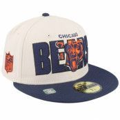 New Era - NFL Beige fitted Keps - Chicago Bears NFL 23 Draft 59FIFTY Stone/Navy Fitted @ Hatstore