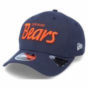 New Era - NFL Blå adjustable Keps - Chicago Bears 9Fifty Script OTC Navy/Orange Adjustable @ Hatstore