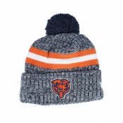 New Era - NFL Blå pom Beanie - Chicago Bears Sport Knitted NFL Sideline 23 Navy Pom @ Hatstore