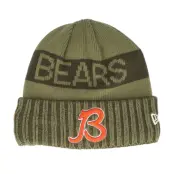 New Era - NFL Grön cuff Beanie - Chicago Bears NFL Salute To Service Green Knit Cuff @ Hatstore