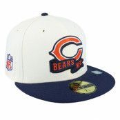 New Era - NFL Vit fitted Keps - Chicago Bears NFL22 Sideline 59FIFTY White/Navy Fitted @ Hatstore