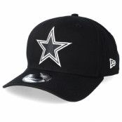 Keps Dallas Cowboys Historic Precurved 9Fifty Black/White Adjustable - New Era - Svart Reglerbar