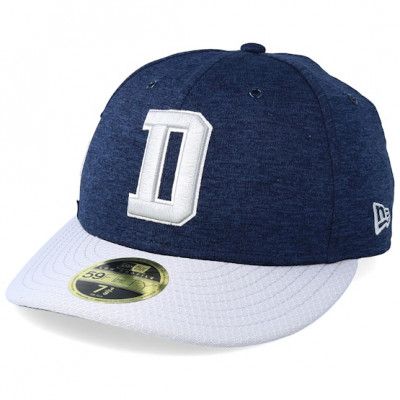 New Era - NFL Blå fitted Keps - Dallas Cowboys  Low Pro 59Fifty Navy/Grey Fitted @ Hatstore