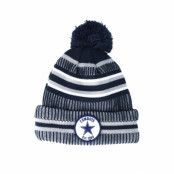 New Era - NFL Blå pom Beanie - Dallas Cowboys On Field 19 Sport Knit 2 Navy/Grey Pom @ Hatstore