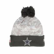 New Era - NFL Camo pom Beanie - Dallas Cowboys Nfl24 Salute To Service Camo/Graphite Pom @ Hatstore