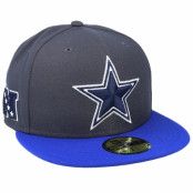 New Era - NFL Grå fitted Keps - Dallas Cowboys NFL 59FIFTY Charcoal/Blue Fitted @ Hatstore