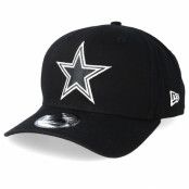 New Era - NFL Svart adjustable Keps - Dallas Cowboys Historic Precurved 9Fifty Black/White Adjustable @ Hatstore