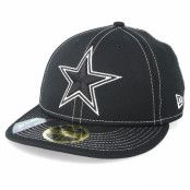 New Era - NFL Svart fitted Keps - Dallas Cowboys 59Fifty Low Profile Black/White Fitted @ Hatstore