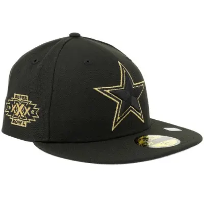 New Era - NFL Svart fitted Keps - Hatstore Exclusive x Dallas Cowboys 59FIFTY Xxx Superbowl Gold/Black Fitted @ Hatstore