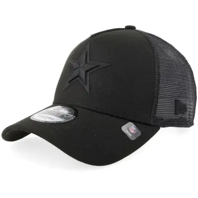 New Era - NFL Svart trucker Keps - Hatstore Exclusive x Dallas Cowboys 9FORTY Black A-frame Trucker @ Hatstore